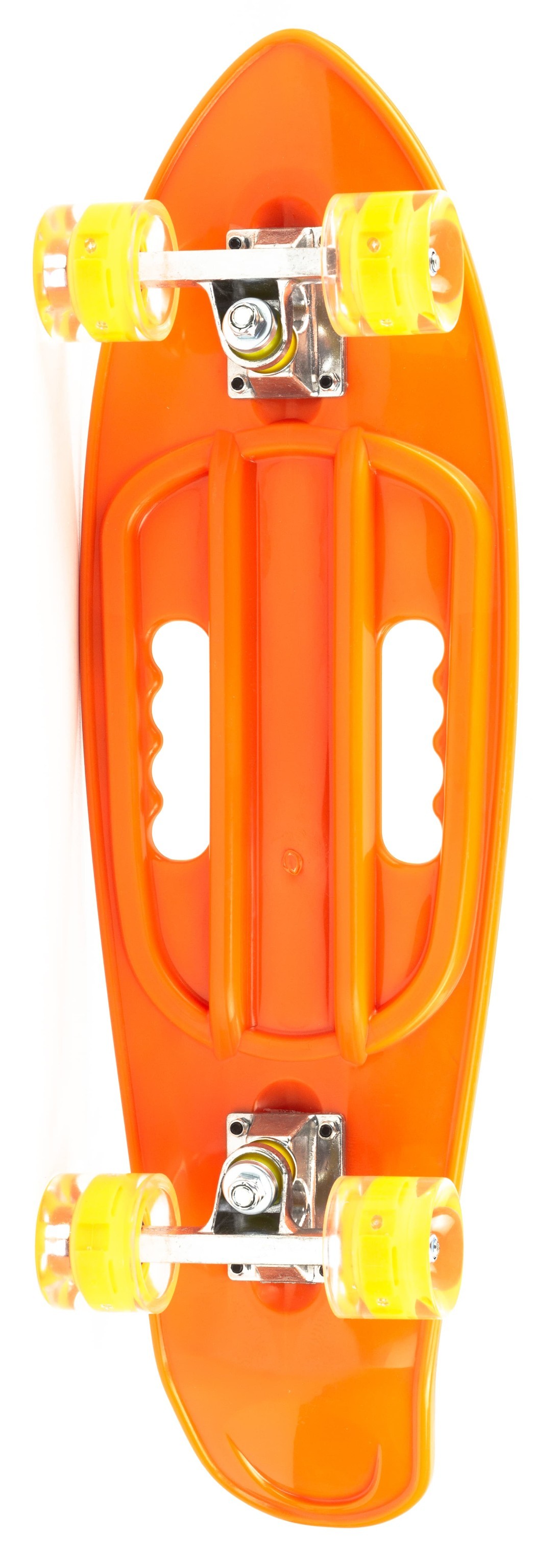 Пенни Борд со светящимися колесами и ручками для переноски, 68 см. S00404 / Оранжевый
