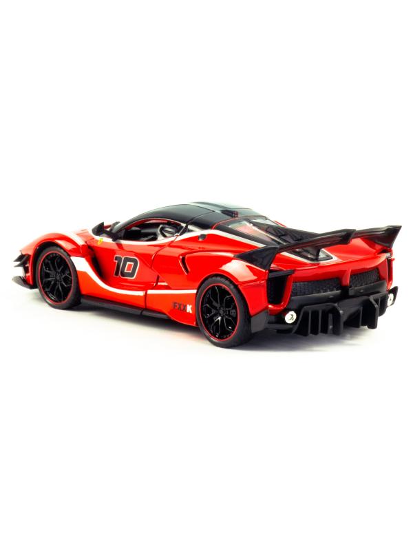 Металлическая машинка HengTeng 1:24 «Ferrari FXXK» 53522-23A, 20 см., инерционная, свет, звук / Красный