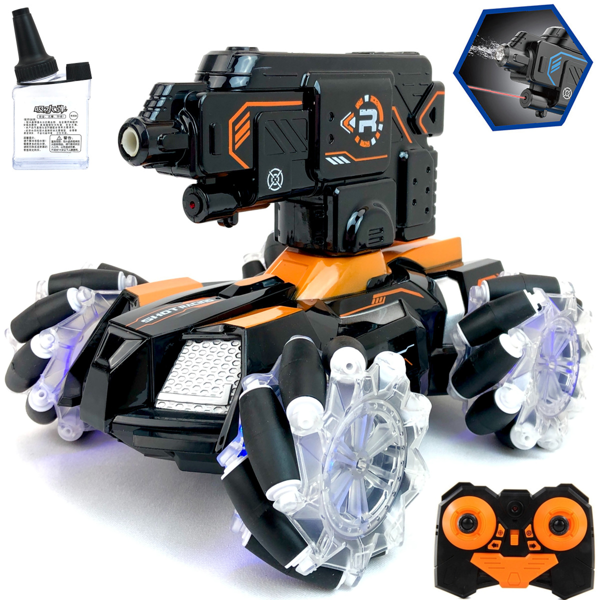 Радиоуправляемая машина 23 см Stunt Shooting Car, стреляет водой, LH-C029 / Микс