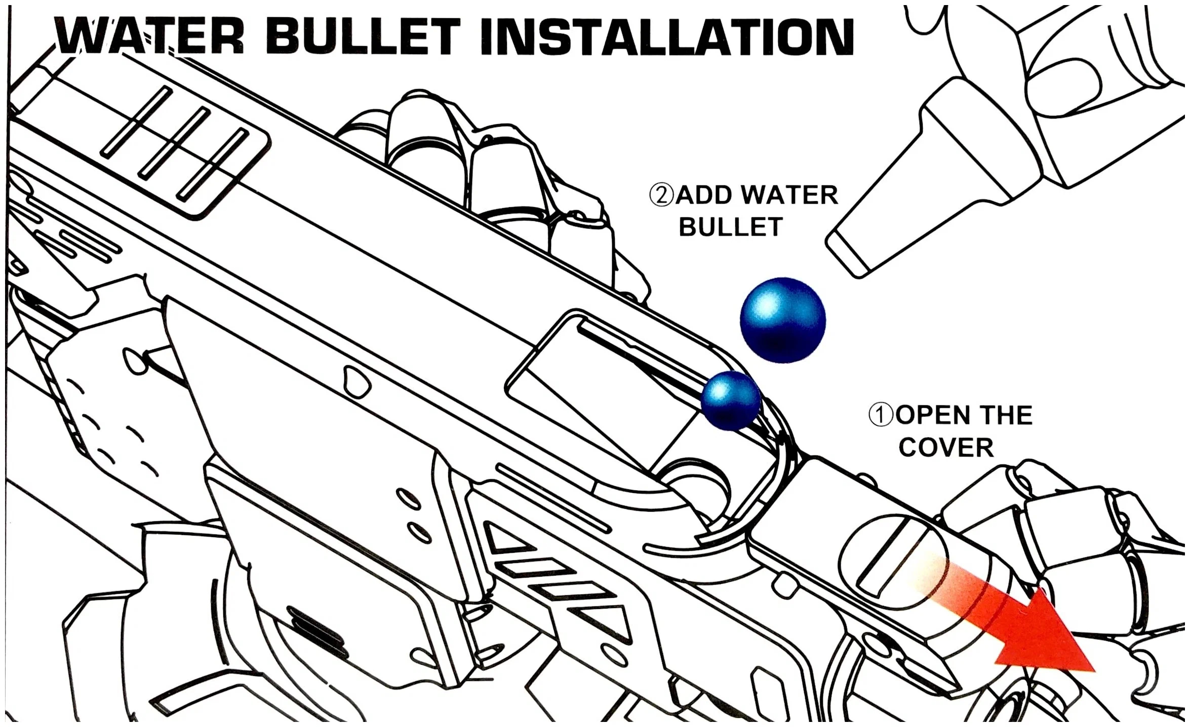 Радиоуправляемая машина 23 см Stunt Shooting Car, стреляет водой, LH-C029 / Микс