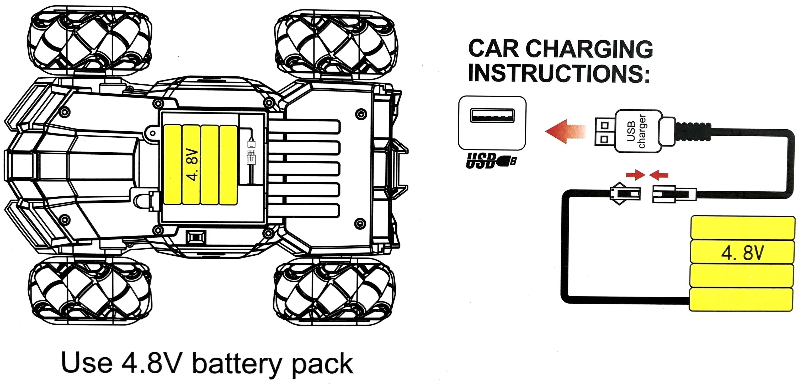 Радиоуправляемая машина 23 см Stunt Shooting Car, стреляет водой, LH-C029 / Микс