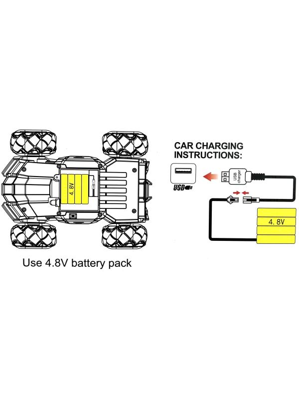 Радиоуправляемая машина 23 см Stunt Shooting Car, стреляет водой, LH-C029 / Микс