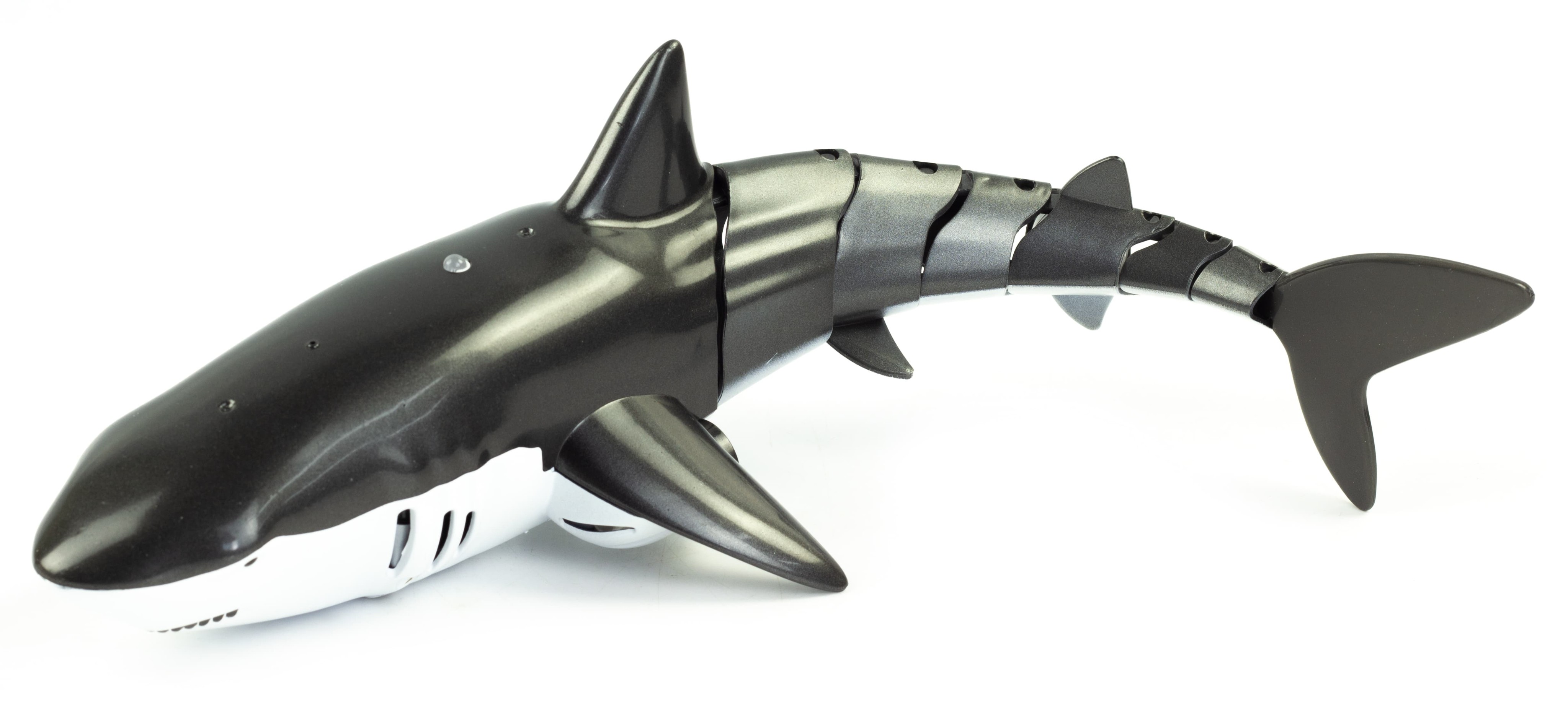 Радиоуправляемая акула 38 см, подвижные элементы, плавает, фонтан / 606-24