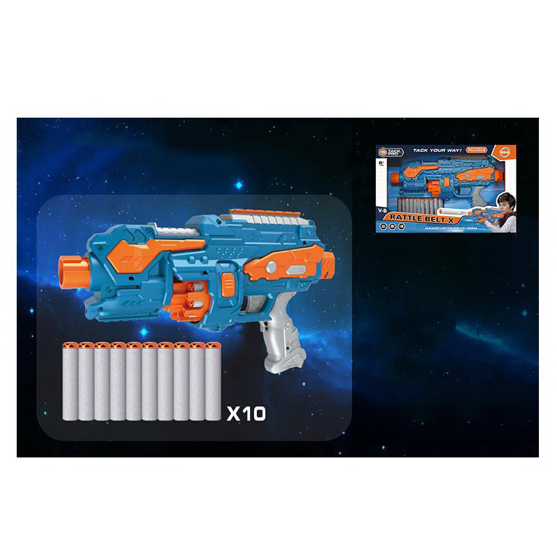 Бластер 36 см с мягкими пулями 10 шт. / FJ8002