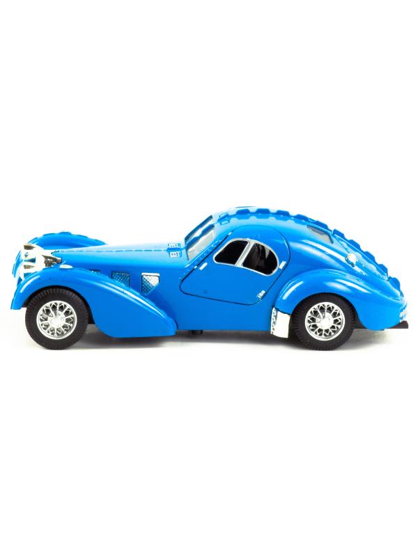 Машинка металлическая Ming Ying 66 1:32 «Bugatti Atlantique 1936» MY66-A20 15,5 см., инерционная, свет, звук / Голубой