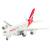 Металлический самолет 1:270 «AirBus A380» A380, 22 см., инерционный свет, звук / Бело-красный