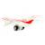 Металлический самолет 1:245 «Airliner-200» 22 см. А180-7, инерционный, свет, звук / Бело-красный