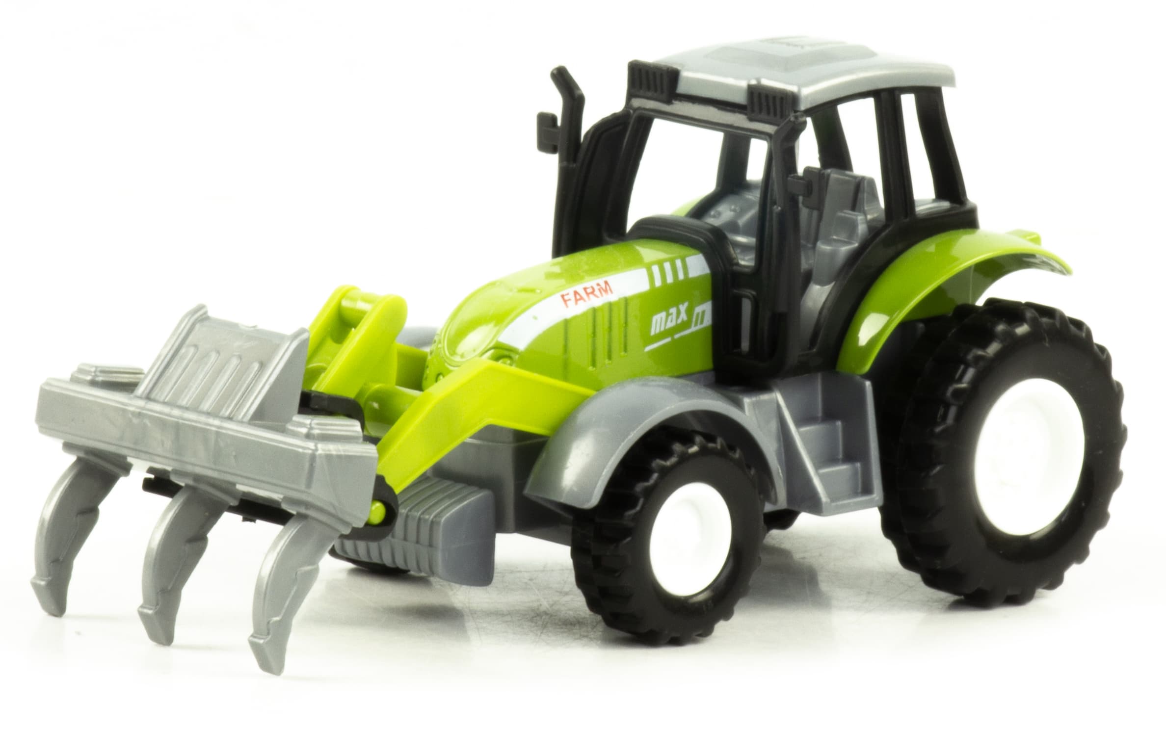 Металлическая машинка Farm «Трактор» 955-191-1, 12 см., инерционная / Зеленый