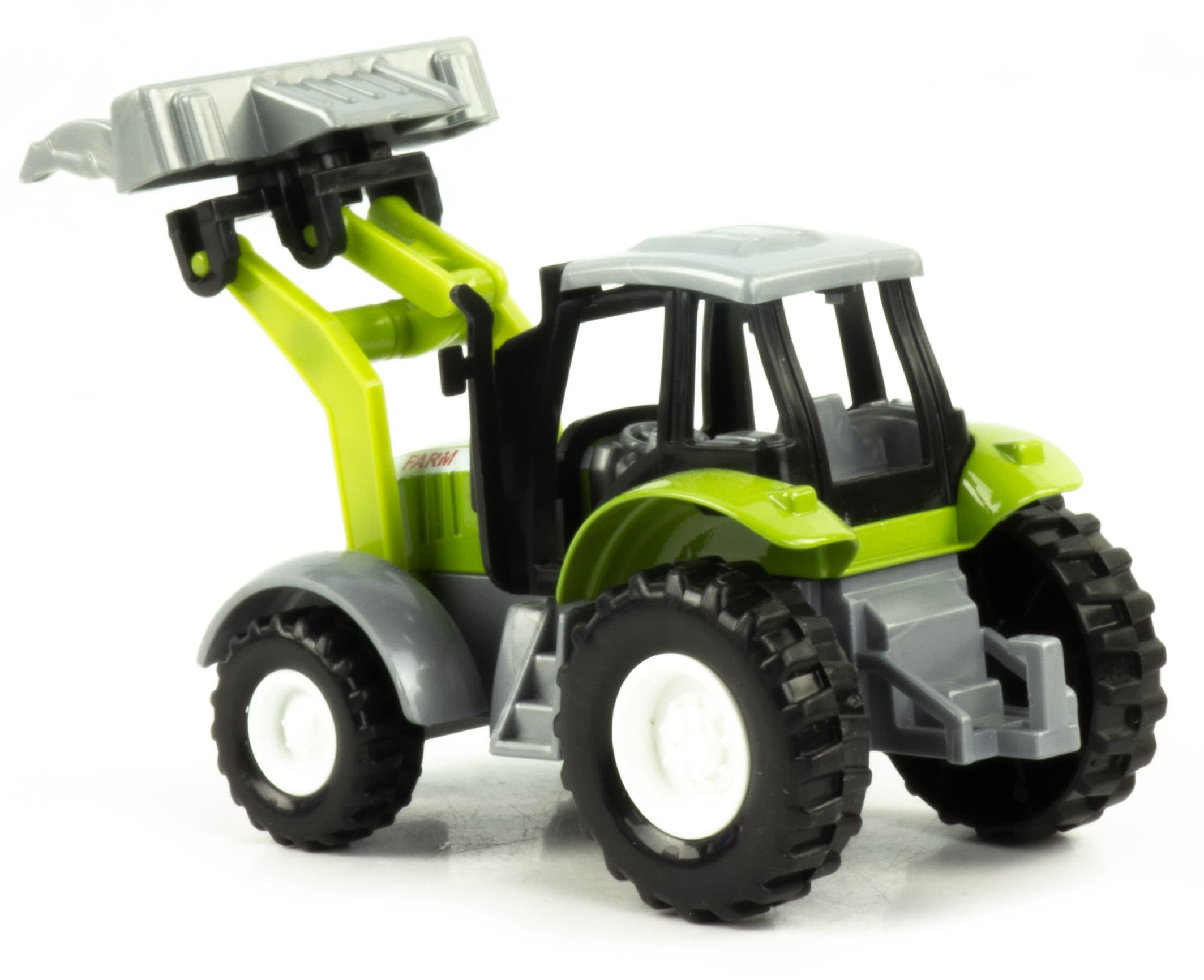 Металлическая машинка Farm «Трактор» 955-191-1, 12 см., инерционная / Зеленый