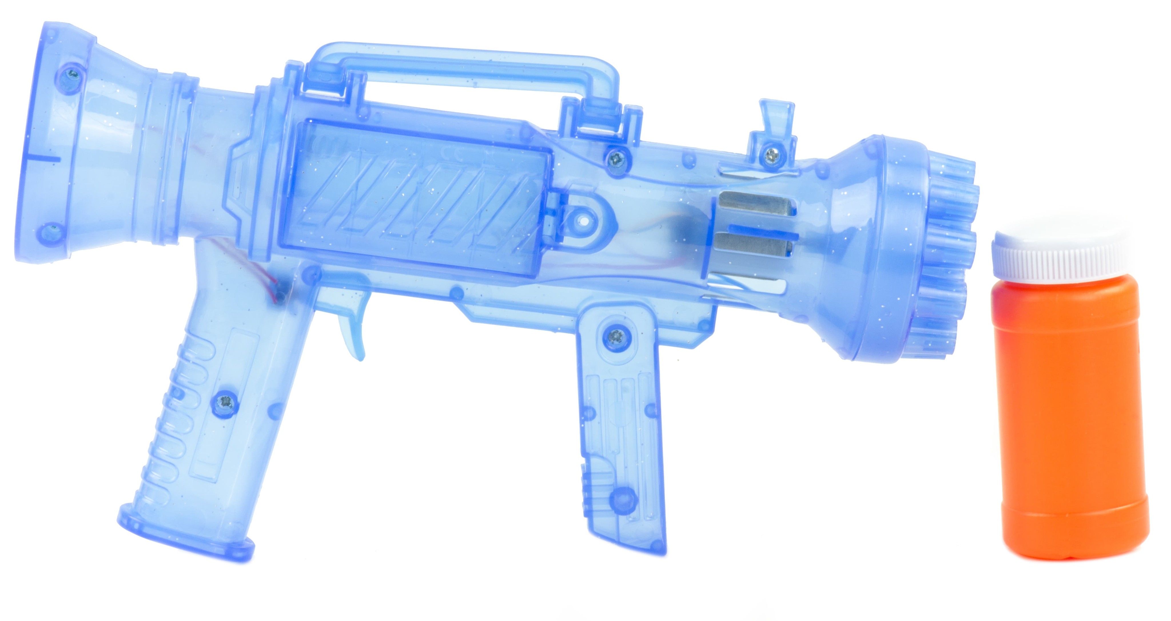 Пистолет-генератор мыльных пузырей «Bubble Blaster» 3939-135A  на батарейках, со светом / Микс