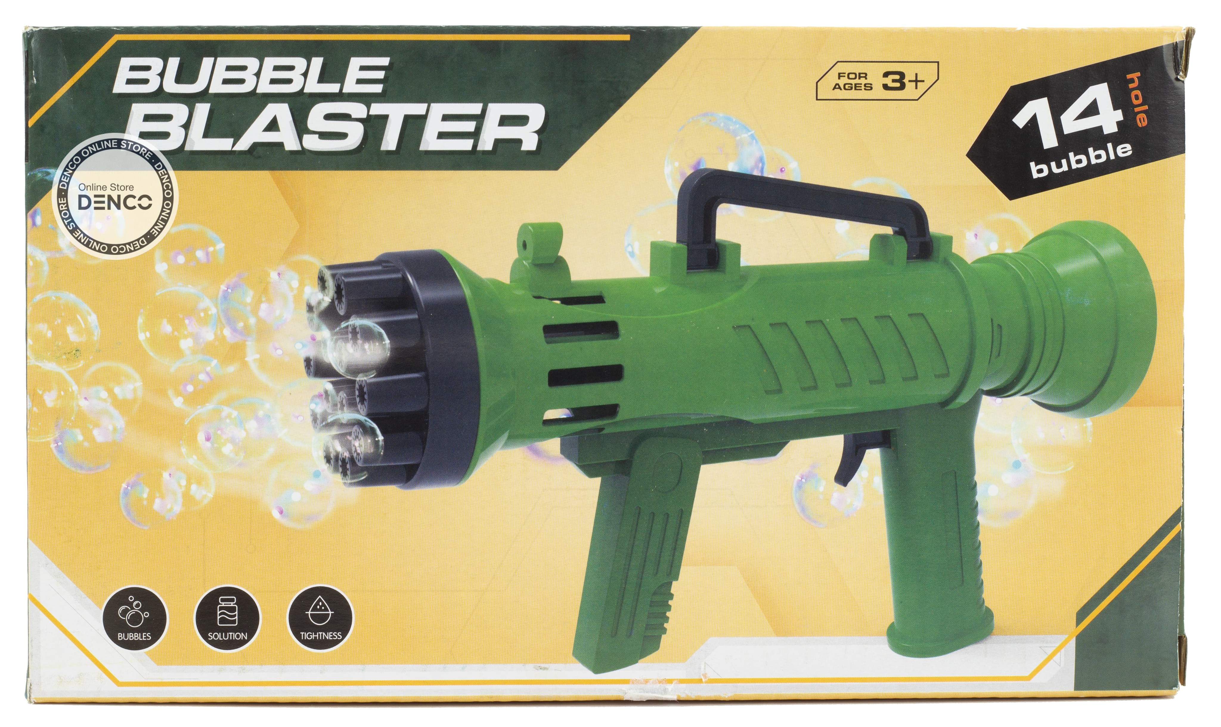 Пистолет-генератор мыльных пузырей «Bubble Blaster» 3939-135A  на батарейках, со светом / Микс