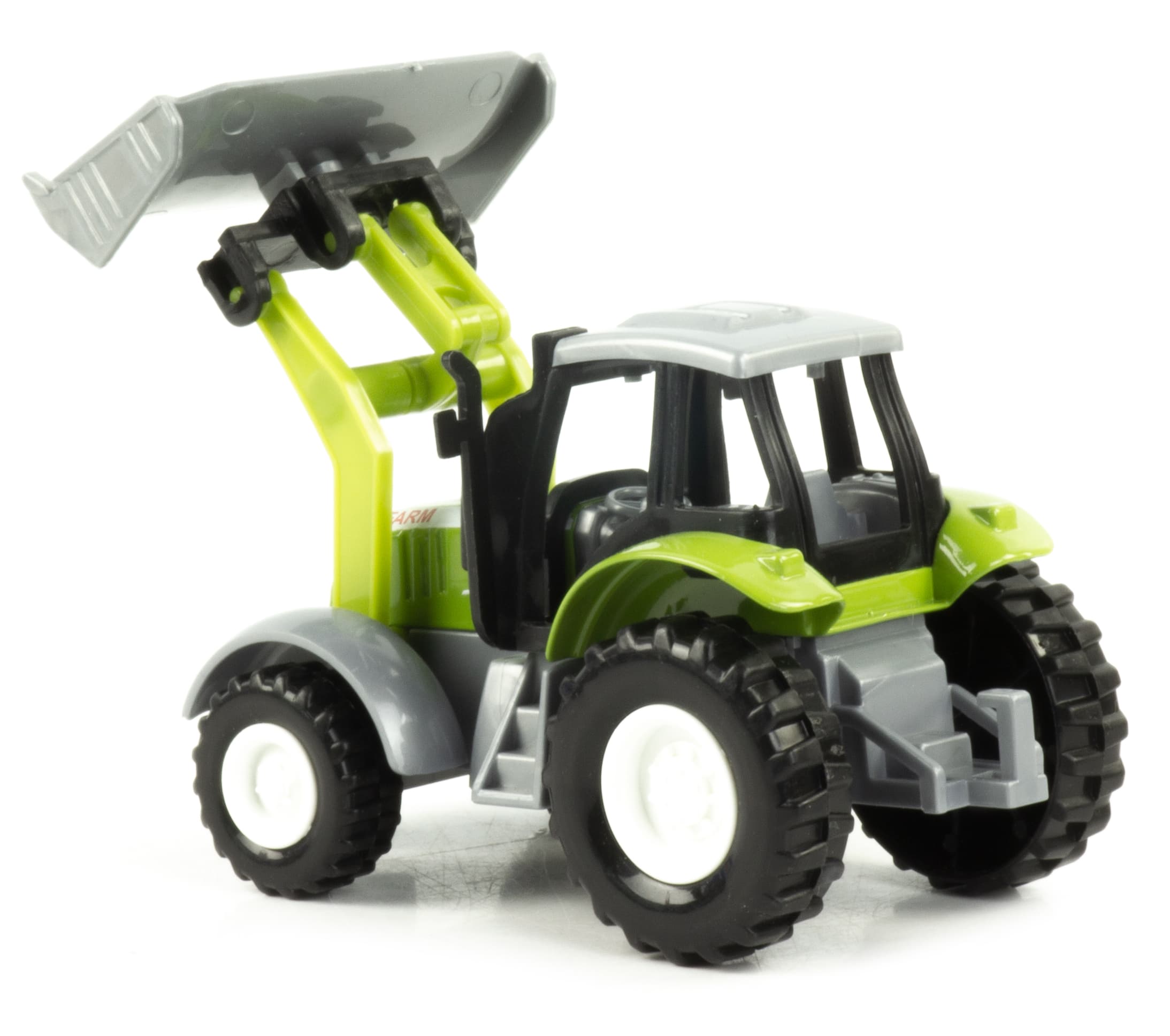 Металлическая машинка Farm «Трактор» 955-191-2, 12 см., инерционная / Зеленый
