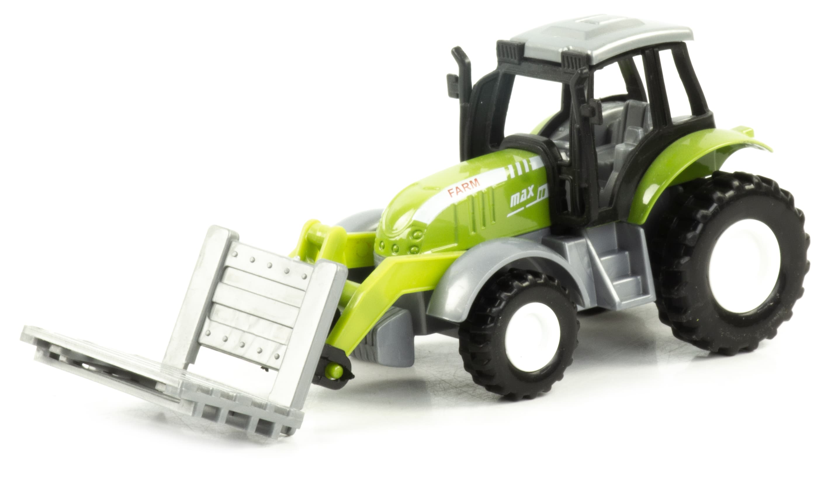Металлическая машинка Farm «Трактор» 955-191-4, 12 см., инерционная / Зеленый