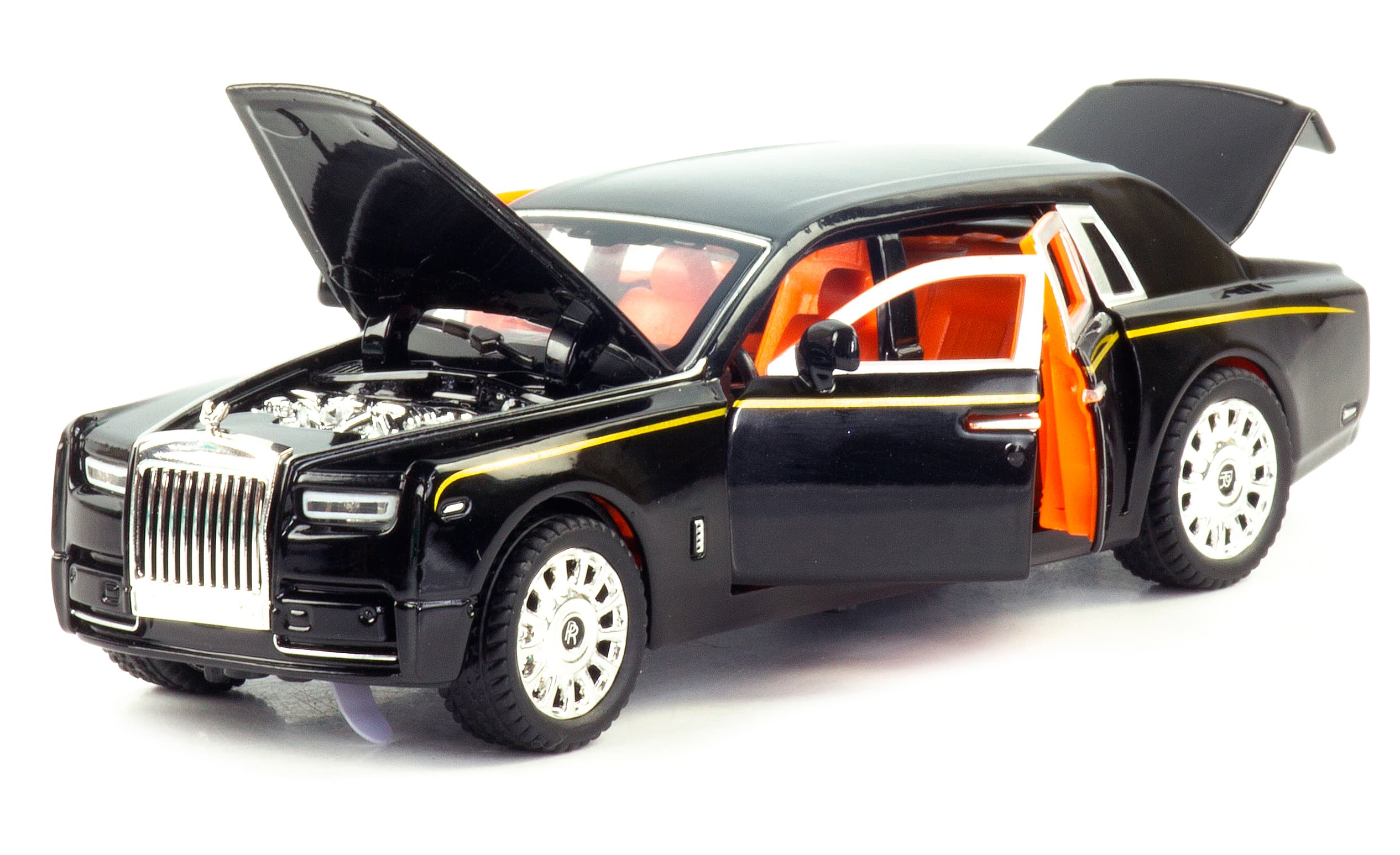 Металлическая машинка 1:32 «Rolls-Royce Phantom» М923B инерционная, свет, звук / Микс