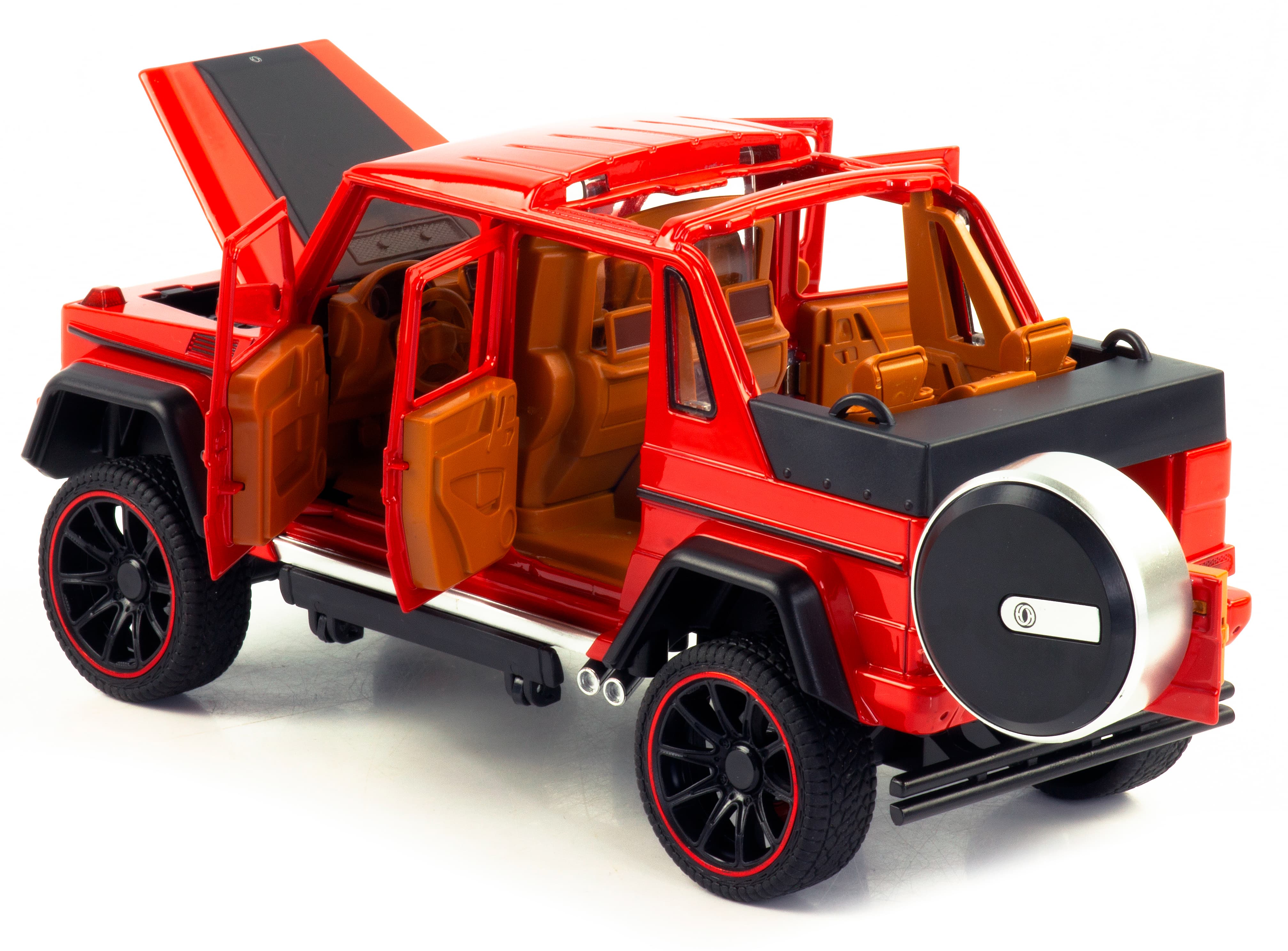 Металлическая машинка HCL 1:22 «Mercedes-Benz G63» HCL-902A, 22 см., инерционная, свет, звук / Микс