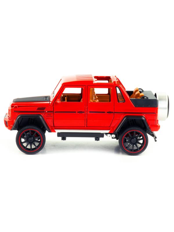 Металлическая машинка HCL 1:22 «Mercedes-Benz G63» HCL-902A, 22 см., инерционная, свет, звук / Микс