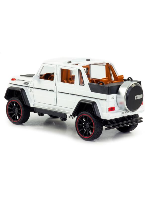 Металлическая машинка HCL 1:22 «Mercedes-Benz G63» HCL-902A, 22 см., инерционная, свет, звук / Микс