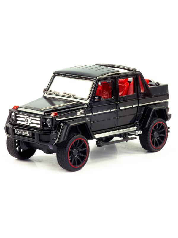 Металлическая машинка HCL 1:22 «Mercedes-Benz G63» HCL-902A, 22 см., инерционная, свет, звук / Микс