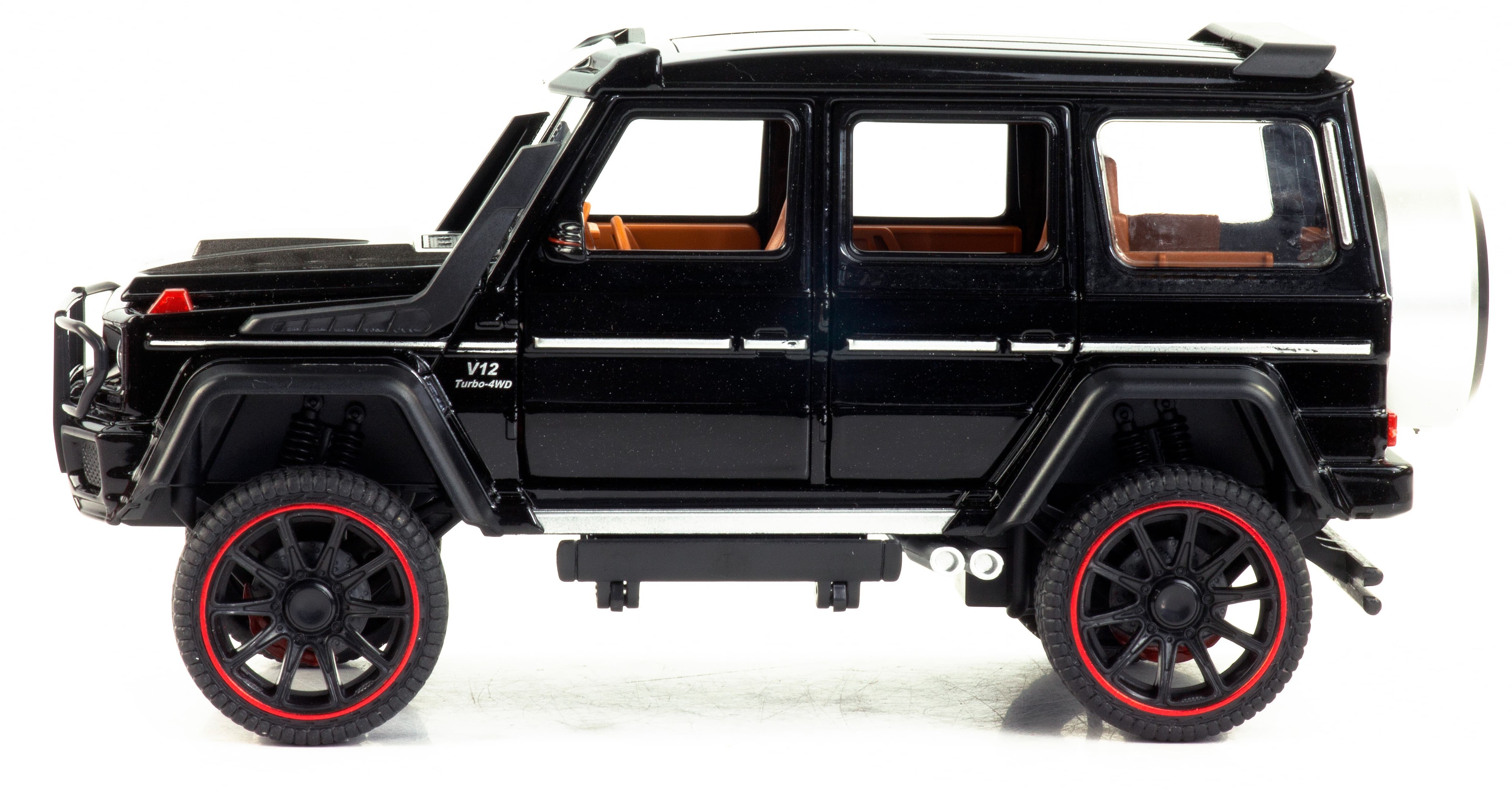 Металлическая машинка HCL 1:22 «Mercedes-Benz G63» HCL-908A, 22 см., инерционная, свет, звук / Микс