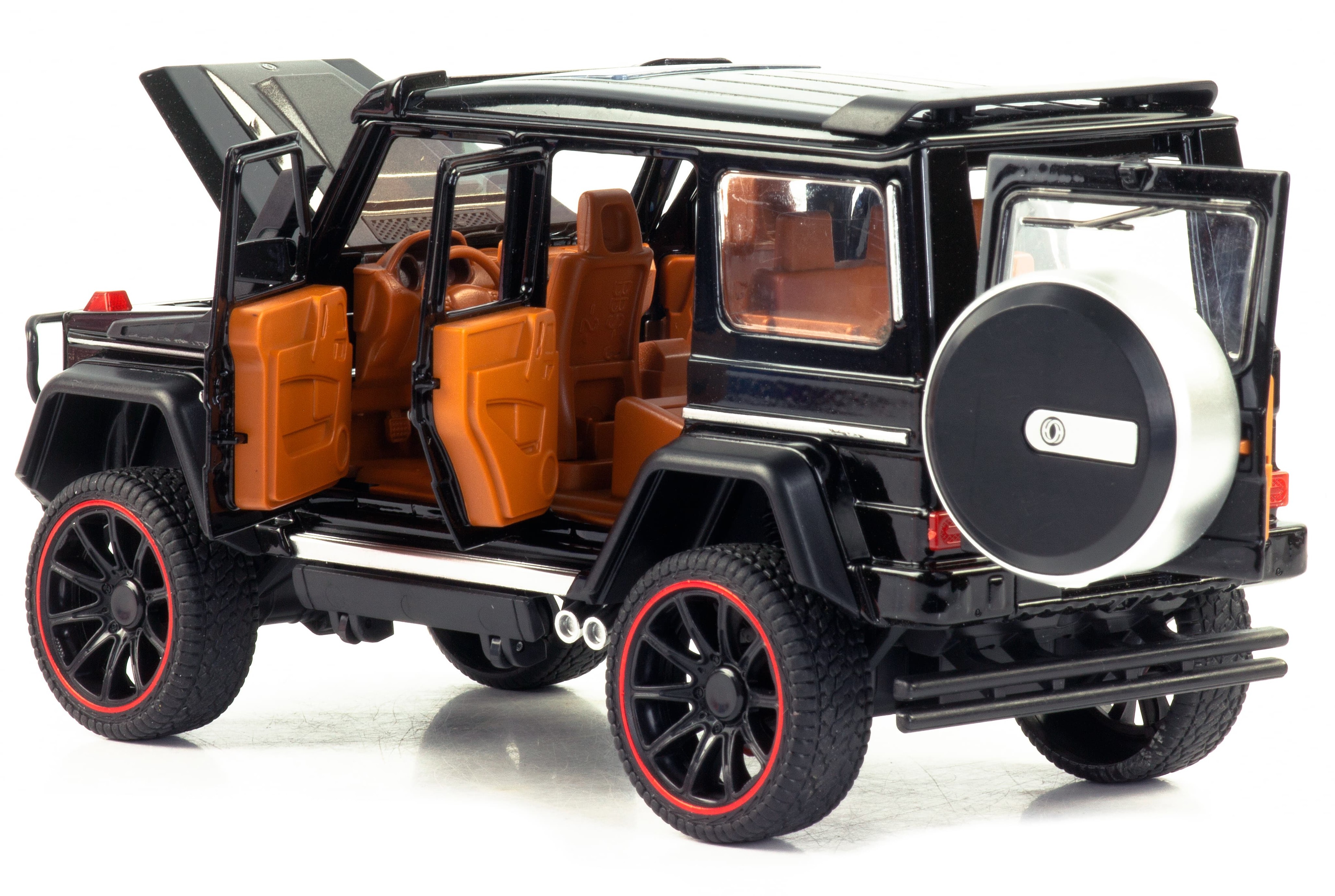 Металлическая машинка HCL 1:22 «Mercedes-Benz G63» HCL-908A, 22 см., инерционная, свет, звук / Микс