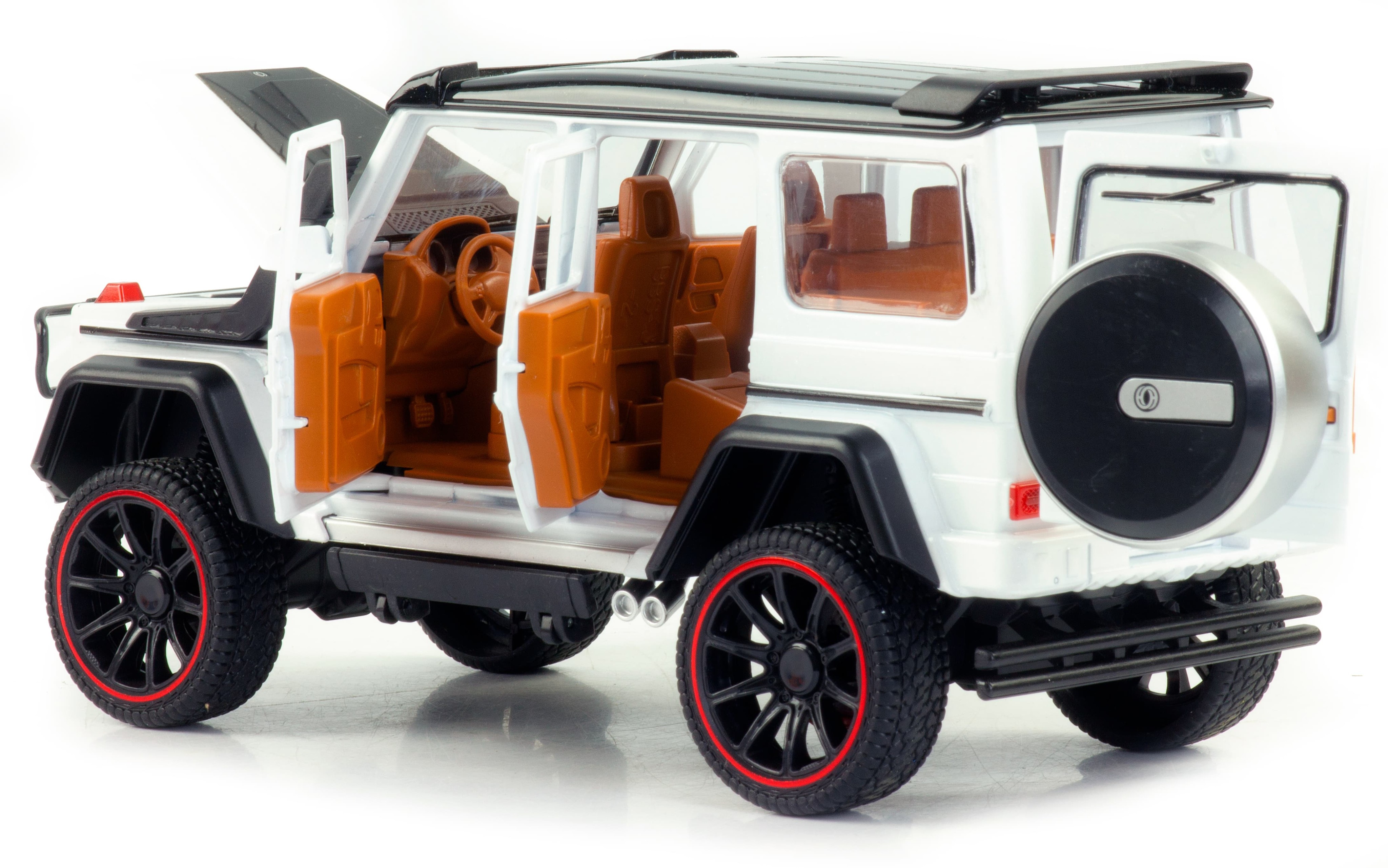 Металлическая машинка HCL 1:22 «Mercedes-Benz G63» HCL-908A, 22 см., инерционная, свет, звук / Микс