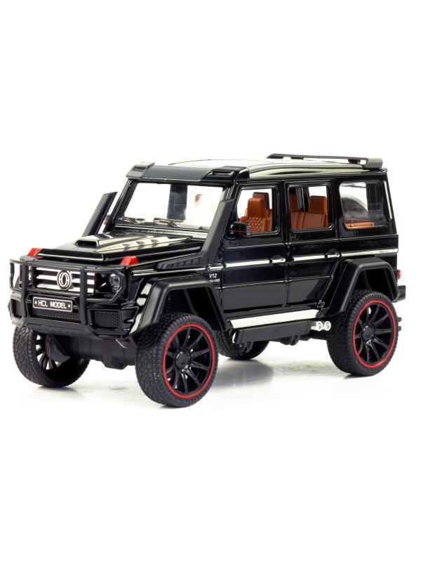 Металлическая машинка HCL 1:22 «Mercedes-Benz G63» HCL-908A, 22 см., инерционная, свет, звук / Микс