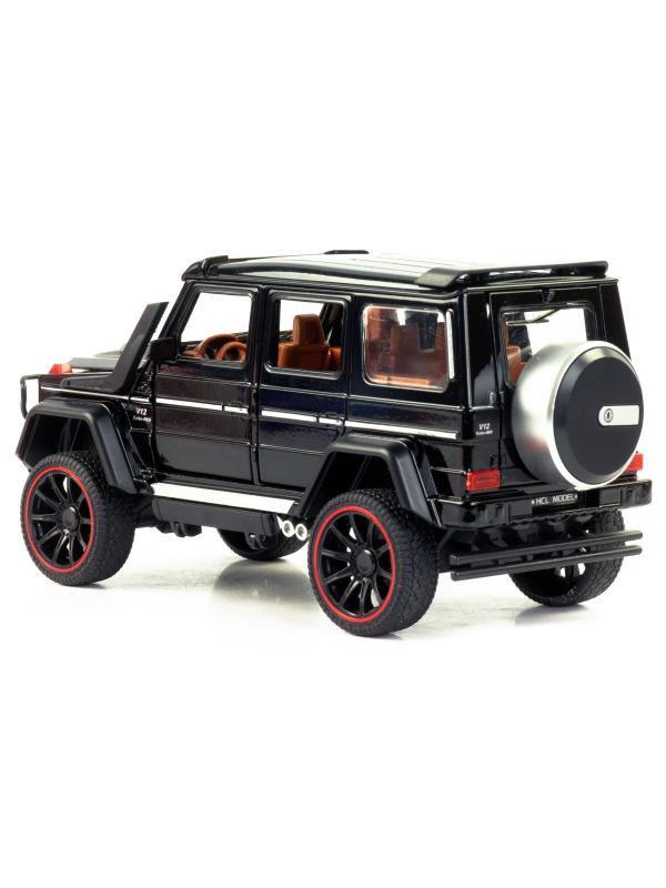 Металлическая машинка HCL 1:22 «Mercedes-Benz G63» HCL-908A, 22 см., инерционная, свет, звук / Микс