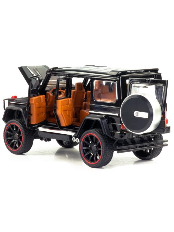 Металлическая машинка HCL 1:22 «Mercedes-Benz G63» HCL-908A, 22 см., инерционная, свет, звук / Микс