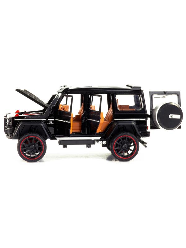 Металлическая машинка HCL 1:22 «Mercedes-Benz G63» HCL-908A, 22 см., инерционная, свет, звук / Микс