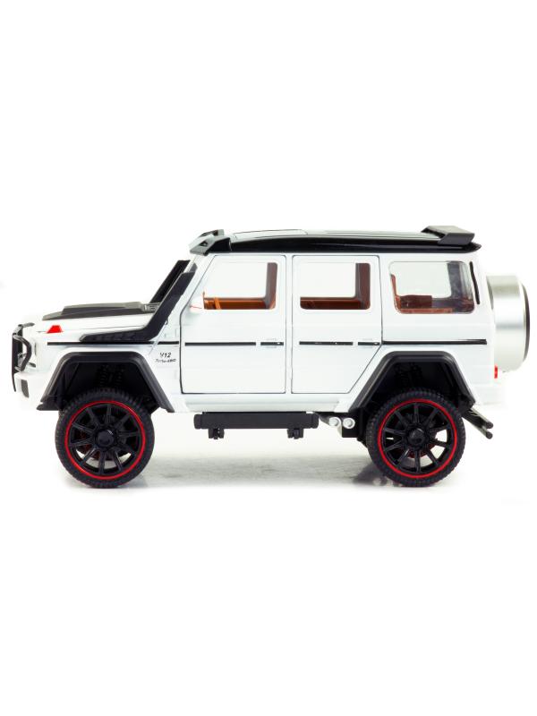 Металлическая машинка HCL 1:22 «Mercedes-Benz G63» HCL-908A, 22 см., инерционная, свет, звук / Микс