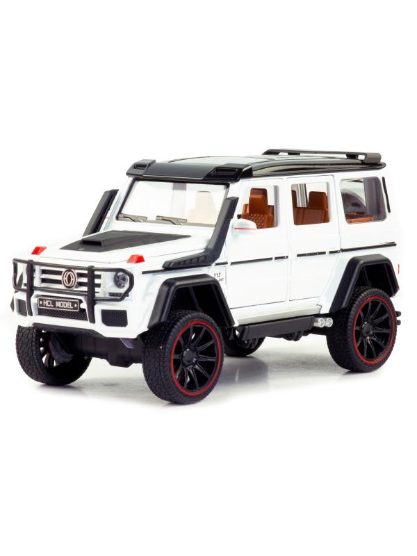 Металлическая машинка HCL 1:22 «Mercedes-Benz G63» HCL-908A, 22 см., инерционная, свет, звук / Микс