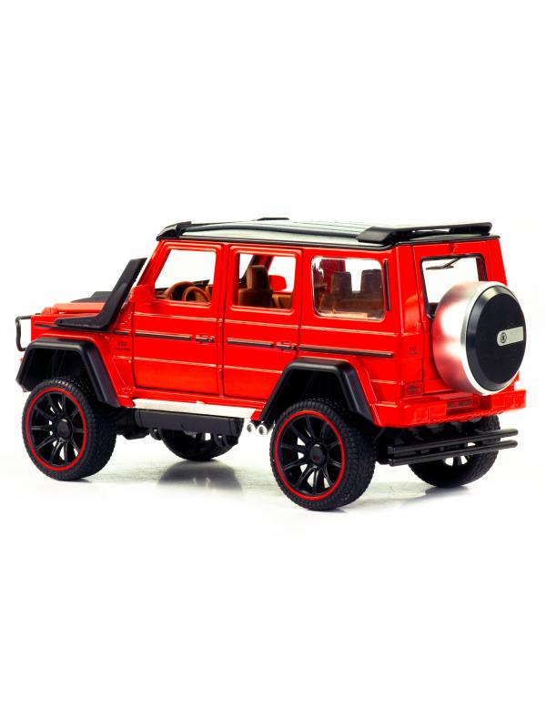 Металлическая машинка HCL 1:22 «Mercedes-Benz G63» HCL-908A, 22 см., инерционная, свет, звук / Микс