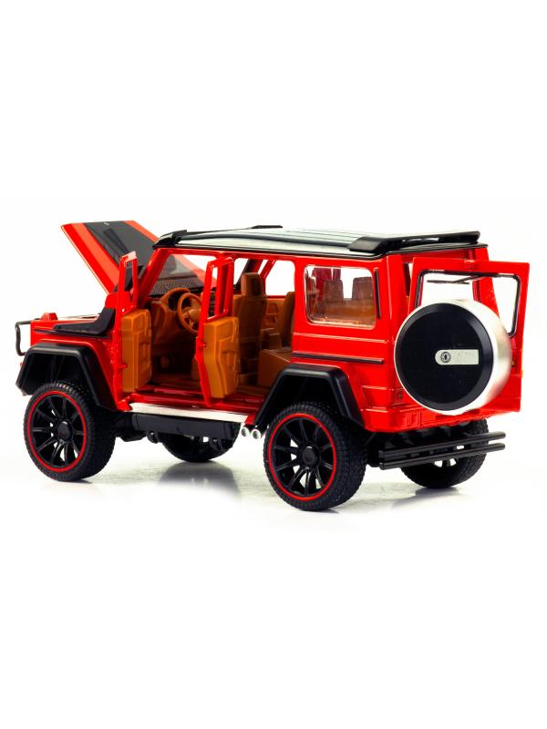 Металлическая машинка HCL 1:22 «Mercedes-Benz G63» HCL-908A, 22 см., инерционная, свет, звук / Микс