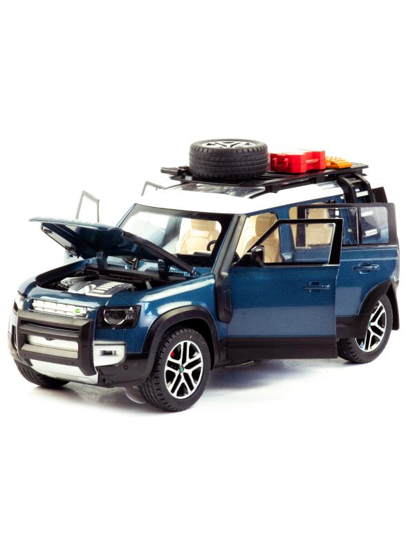 Металлическая машинка Minyore 1:22 «Land Rover Defender 110SH» 0783-346, 22 см., звук, свет, инерционная / Микс