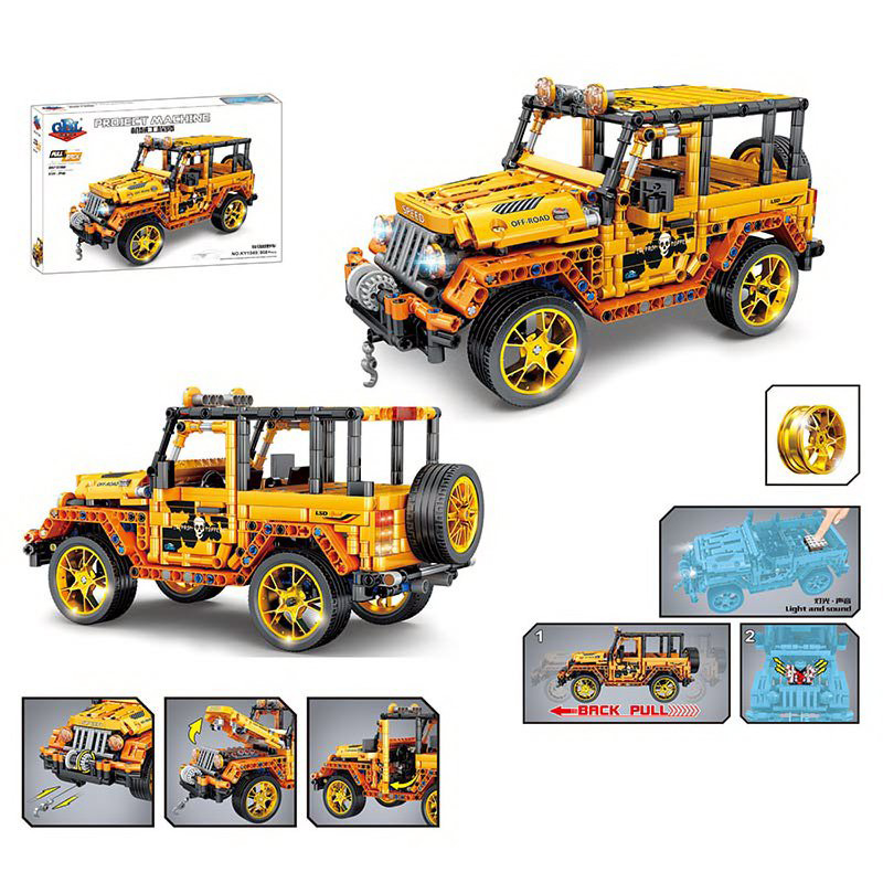 Конструктор GBL «Внедорожник Jeep Wrangler Orange» KY1049 / 866 деталей