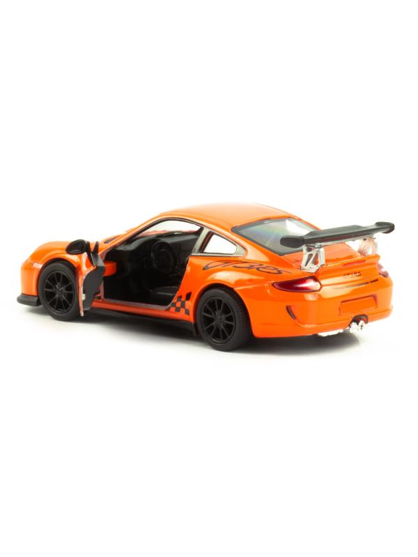 Металлическая машинка Kinsmart 1:36 «2010 Porsche 911 GT3 RS» KT5352D, инерционная / Оранжевый