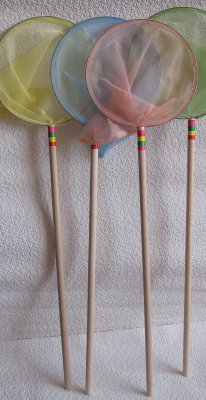 Сачок детский маленький 83 см (деревянная ручка)