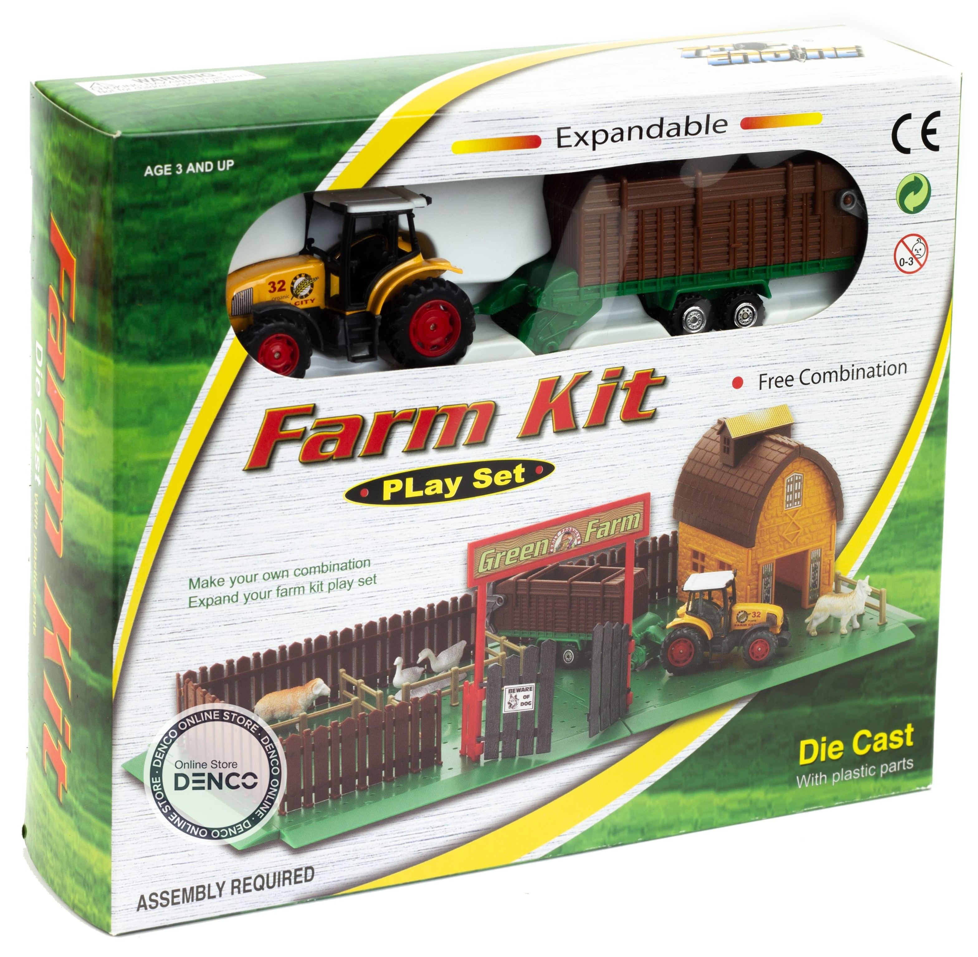 Детский игровой набор Farm Kit «Ферма с трактором» PT-419