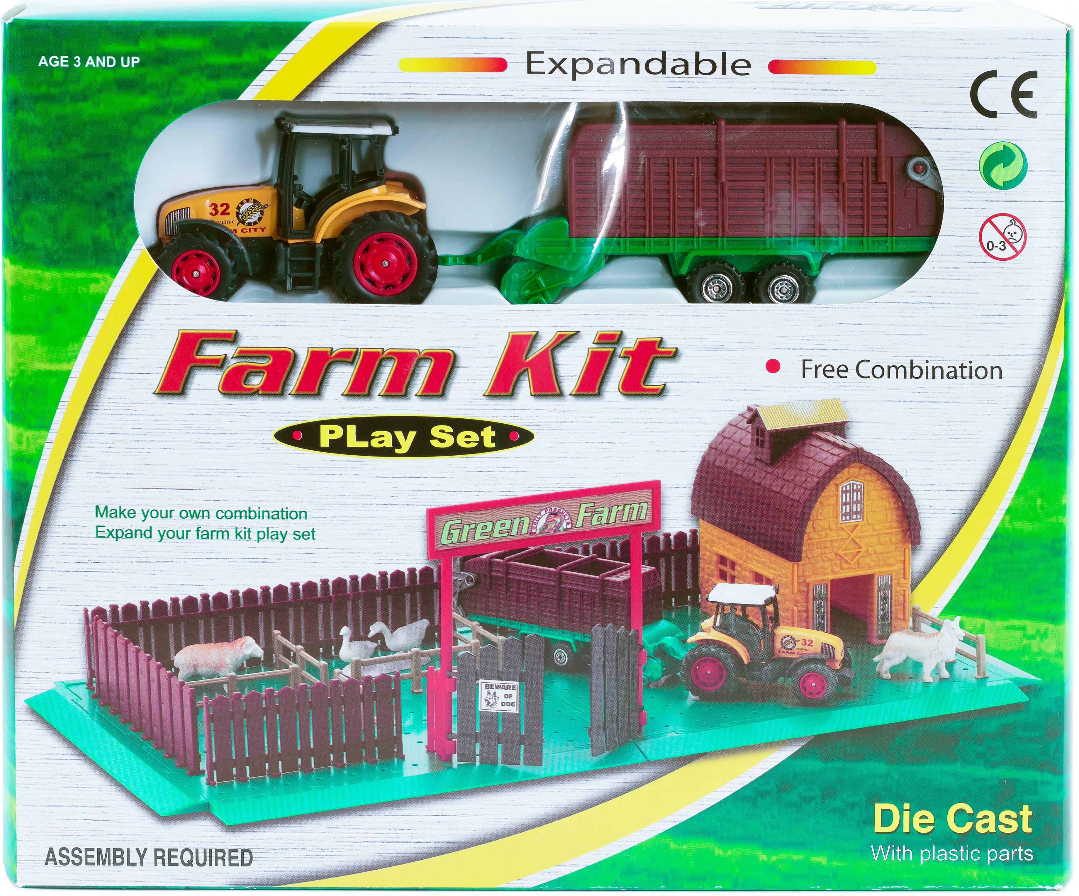 Детский игровой набор Farm Kit «Ферма с трактором» PT-419