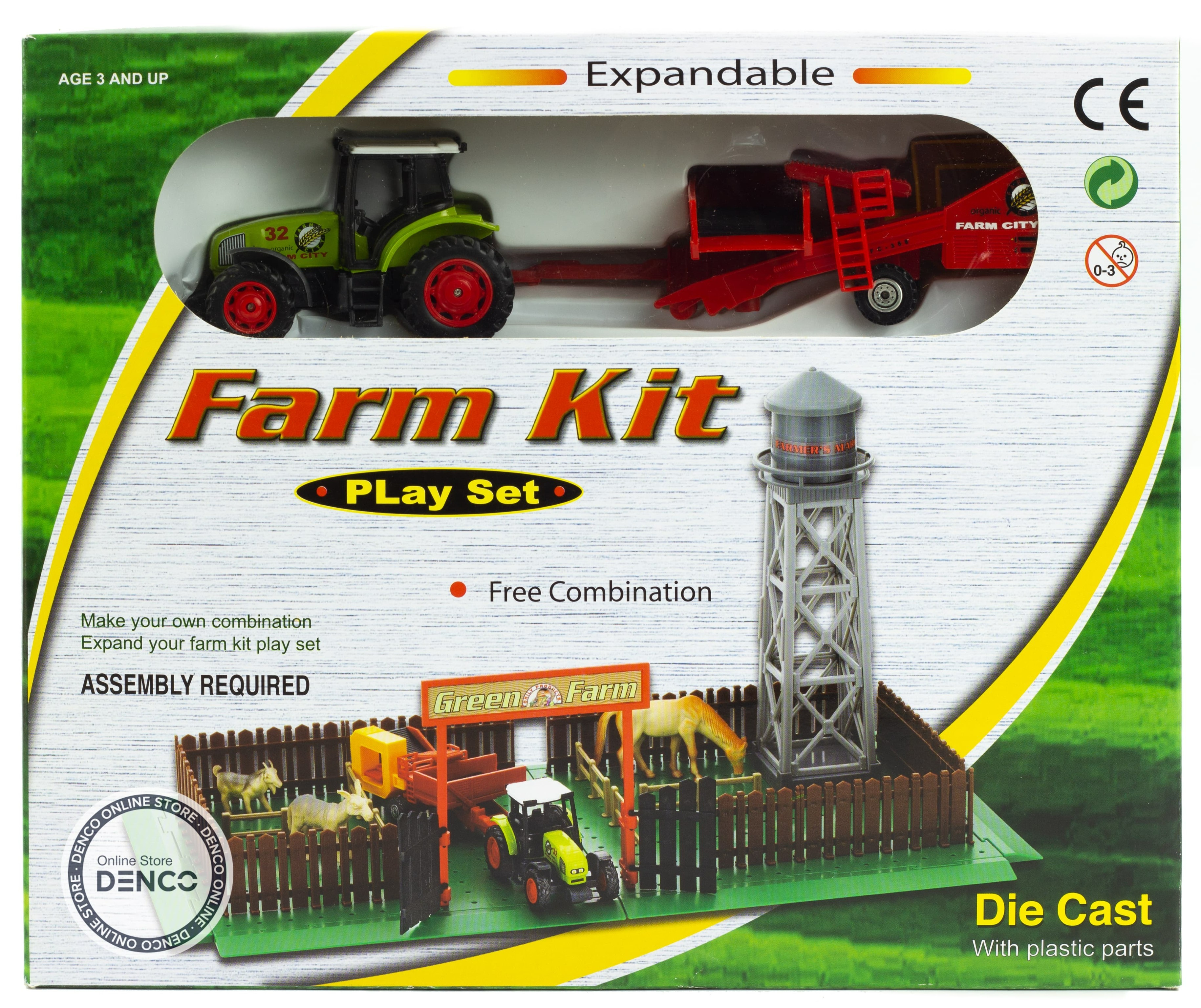 Детский игровой набор Farm Kit «Ферма с трактором» PT-420