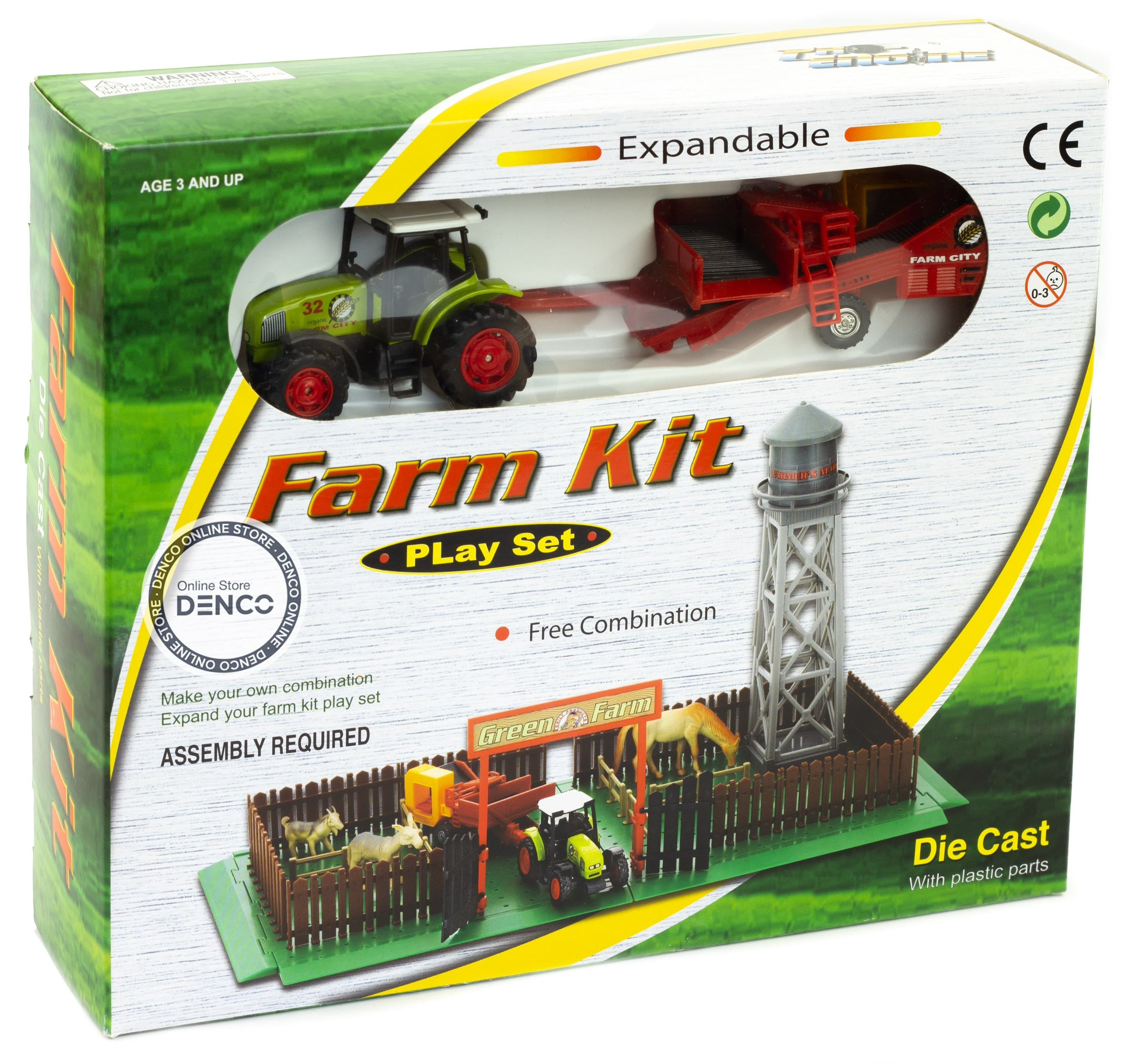 Детский игровой набор Farm Kit «Ферма с трактором» PT-420