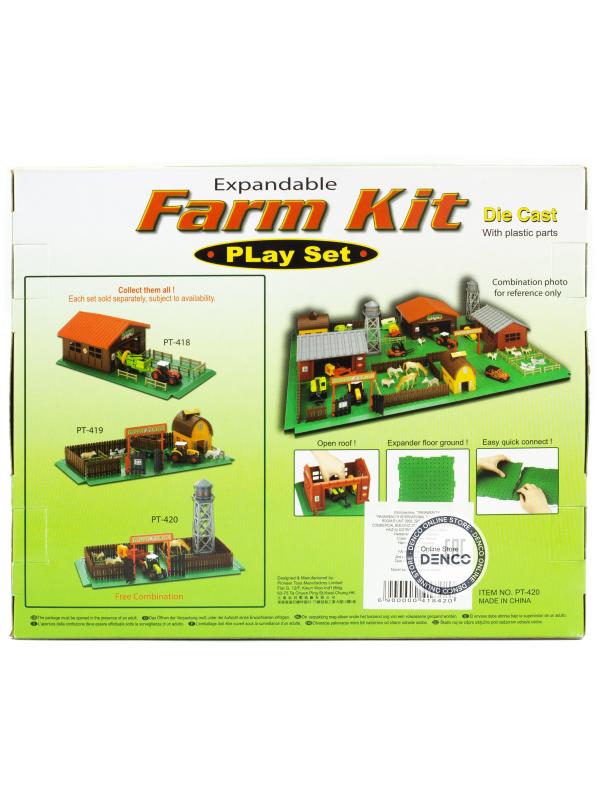Детский игровой набор Farm Kit «Ферма с трактором» PT-420