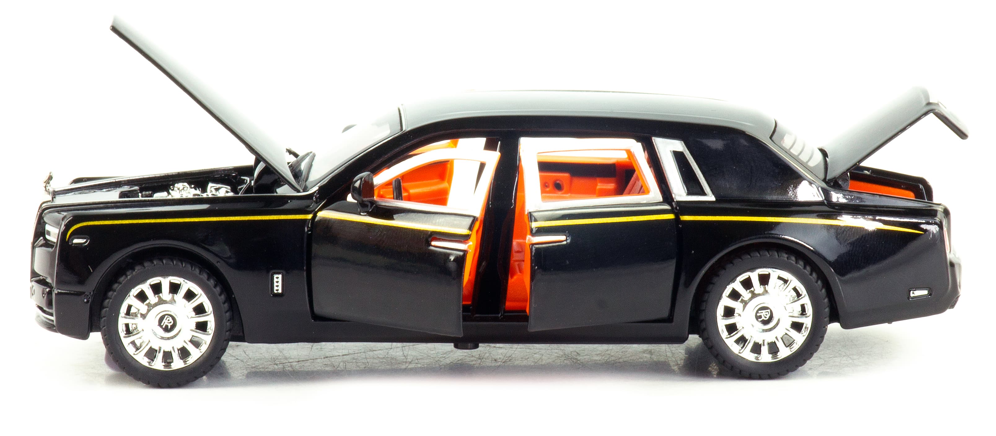 Металлическая машинка 1:32 «Rolls-Royce Phantom» М923B инерционная, свет, звук / Черный