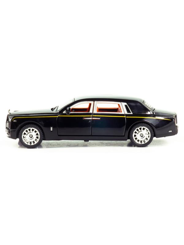 Металлическая машинка 1:32 «Rolls-Royce Phantom» М923B инерционная, свет, звук / Черный