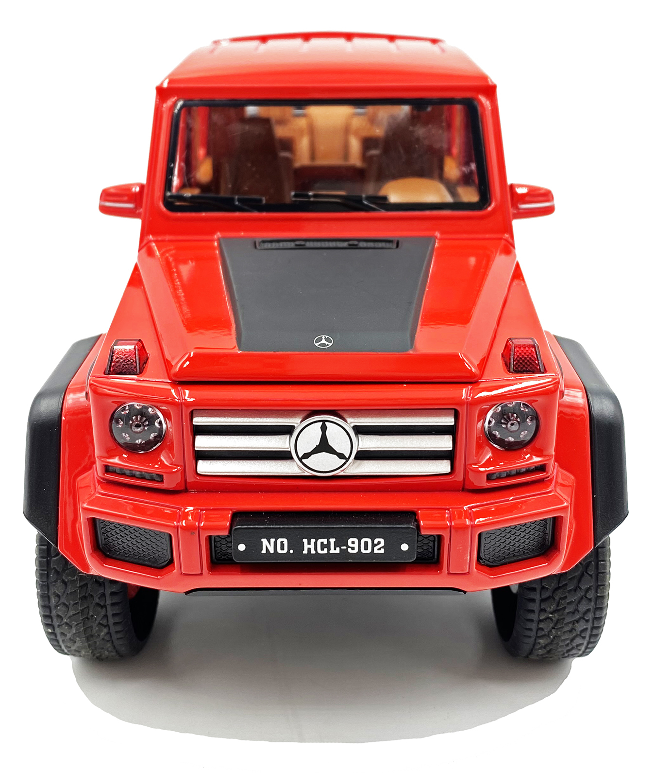 Металлическая машинка HCL 1:22 «Mercedes-Benz G63» HCL-902A, 22 см., инерционная, свет, звук / Красный