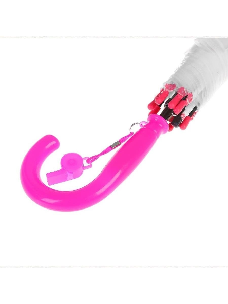Зонтик детский «Гербера» матовый, со свистком, 50 см. Н45604 / Розовый