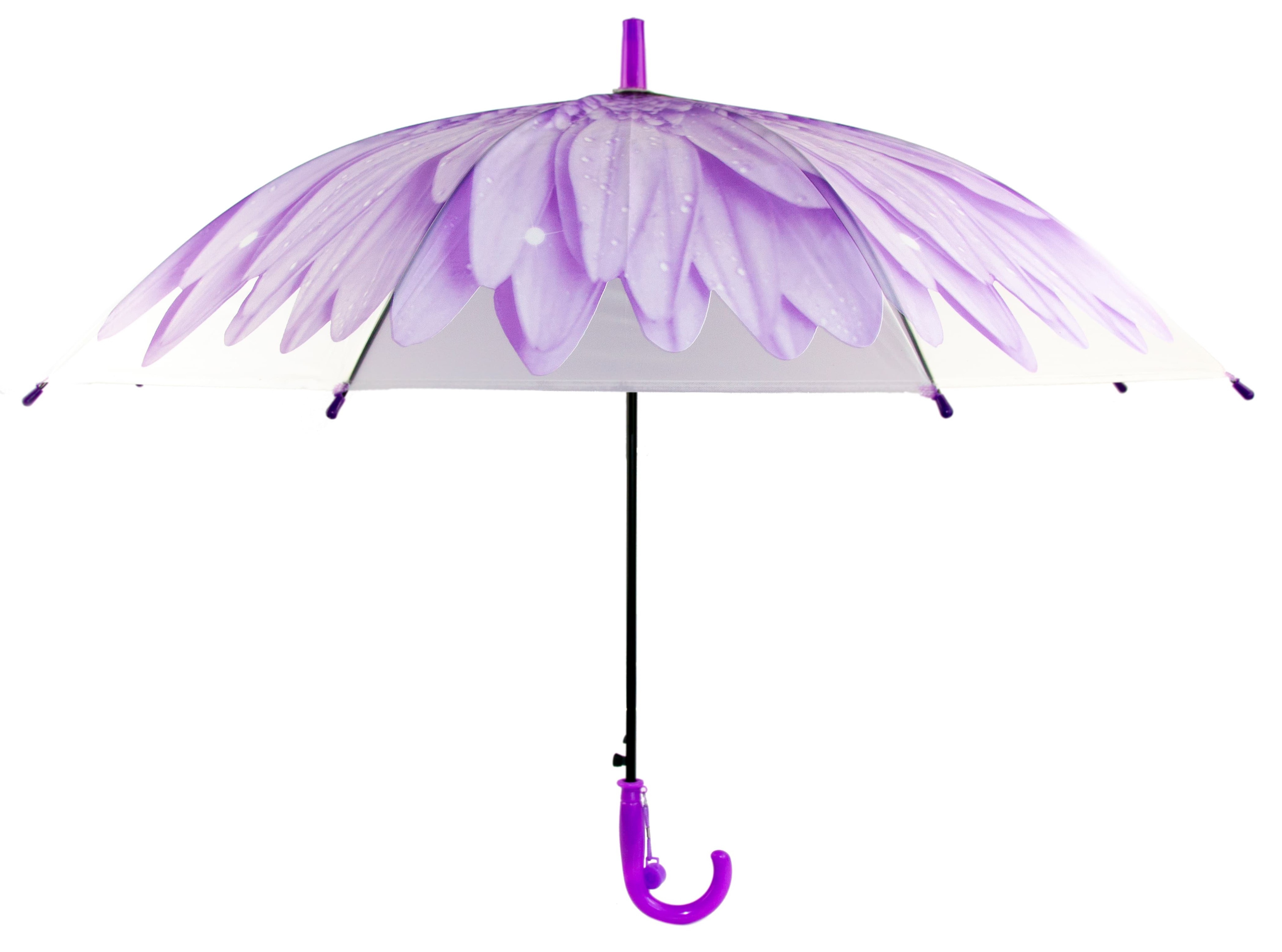 Зонтик детский «Гербера» матовый, со свистком, R=41 см. / Фиолетовый