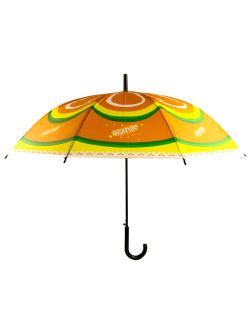 Зонтик детский «Фрукты: Апельсин» матовый, со свистком, 66 см.  45725 / Оранжевый