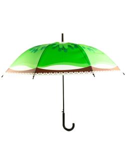 Зонтик детский «Фрукты» матовый, со свистком, 66 см. 45725 / Зеленый