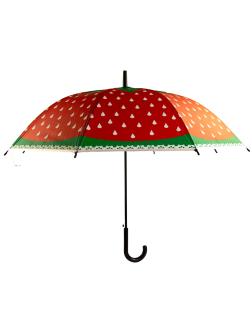 Зонтик детский «Фрукты» матовый, со свистком, 66 см. 45725 / Красный